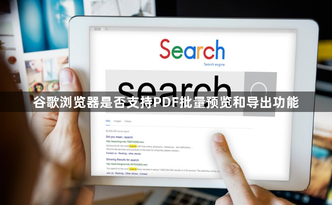 谷歌浏览器是否支持PDF批量预览和导出功能1