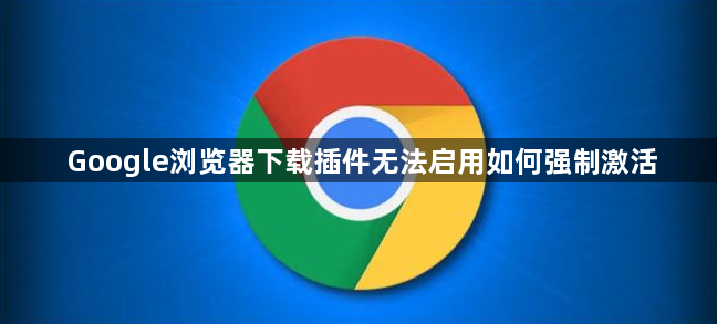 Google浏览器下载插件无法启用如何强制激活1