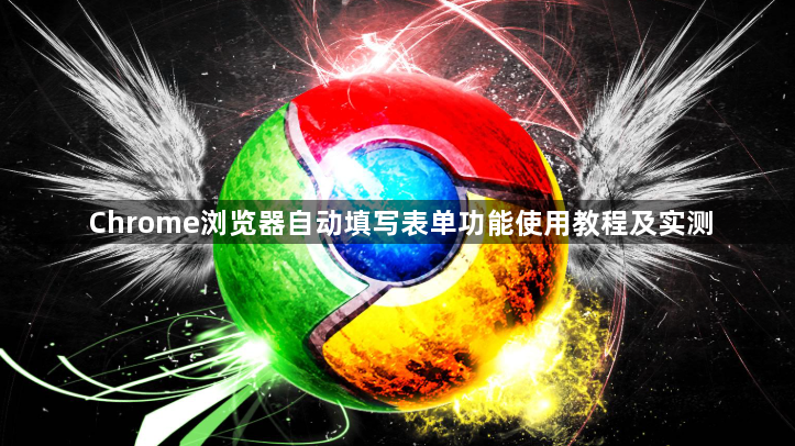 Chrome浏览器自动填写表单功能使用教程及实测1