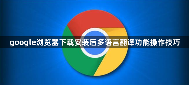 google浏览器下载安装后多语言翻译功能操作技巧1