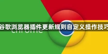 谷歌浏览器插件更新规则自定义操作技巧1