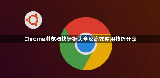Chrome浏览器快捷键大全及高效使用技巧分享1