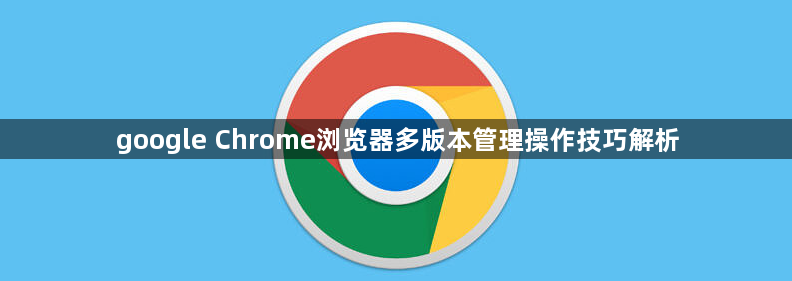 google Chrome浏览器多版本管理操作技巧解析1