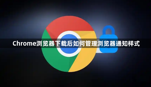 Chrome浏览器下载后如何管理浏览器通知样式1