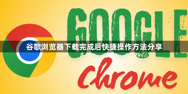 谷歌浏览器下载完成后快捷操作方法分享1