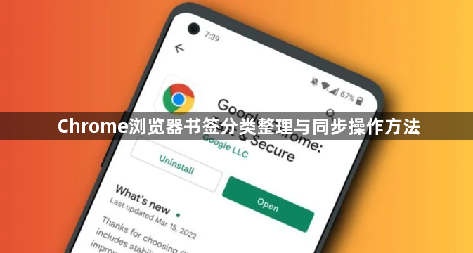 Chrome浏览器书签分类整理与同步操作方法1