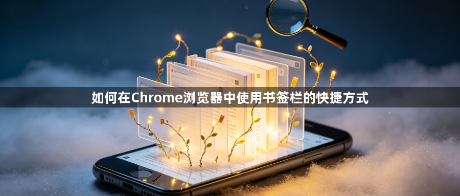 如何在Chrome浏览器中使用书签栏的快捷方式1
