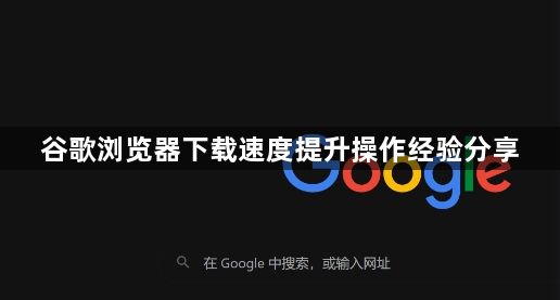 谷歌浏览器下载速度提升操作经验分享1