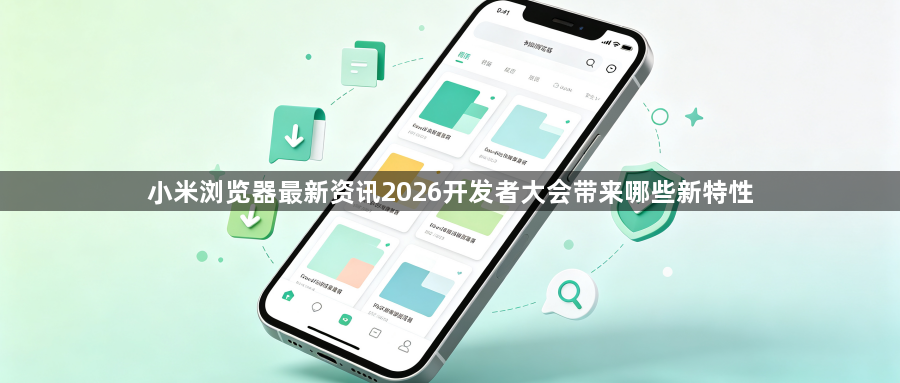 小米浏览器最新资讯2026开发者大会带来哪些新特性1