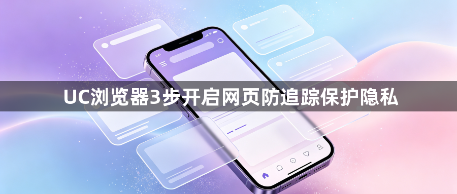 UC浏览器3步开启网页防追踪保护隐私1