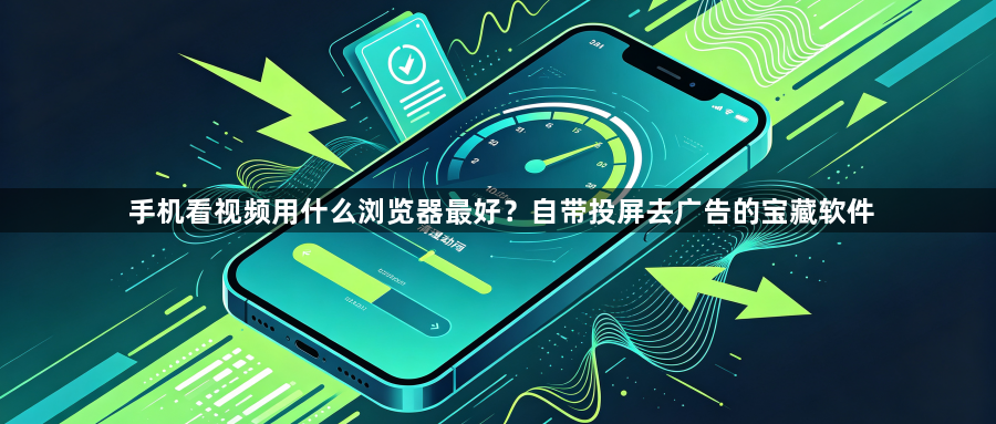 手机看视频用什么浏览器最好?自带投屏去广告的宝藏软件1