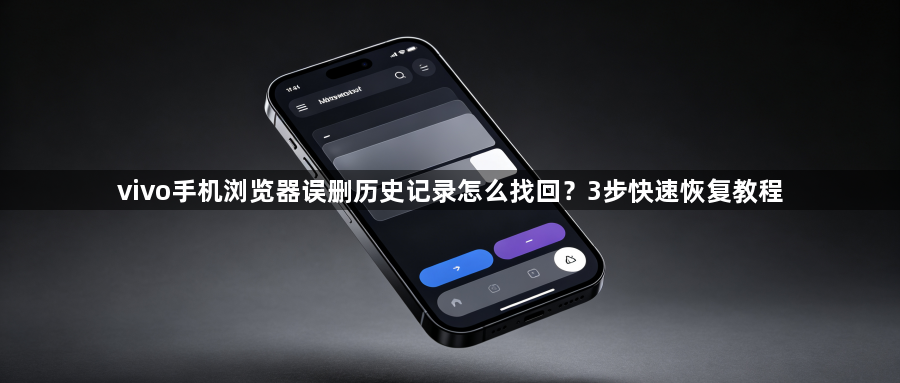 vivo手机浏览器误删历史记录怎么找回?3步快速恢复教程1