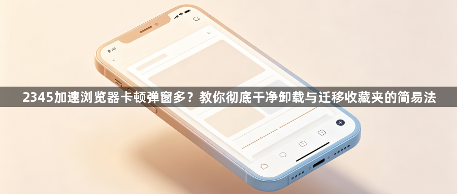 2345加速浏览器卡顿弹窗多?教你彻底干净卸载与迁移收藏夹的简易法1