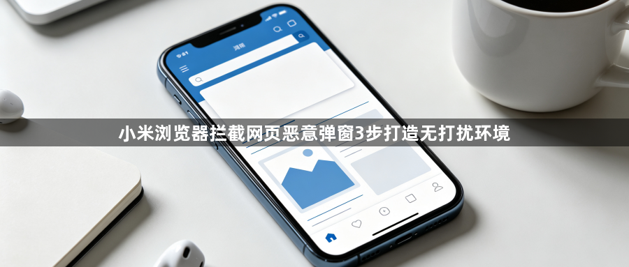 小米浏览器拦截网页恶意弹窗3步打造无打扰环境1