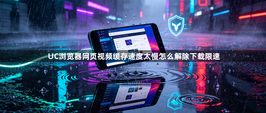 UC浏览器网页视频缓存速度太慢怎么解除下载限速1