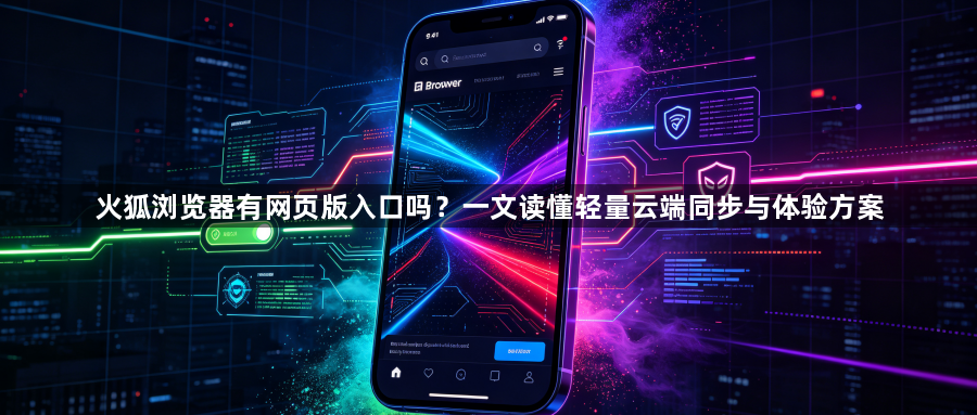 火狐浏览器有网页版入口吗?一文读懂轻量云端同步与体验方案1