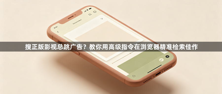 搜正版影视总跳广告?教你用高级指令在浏览器精准检索佳作1
