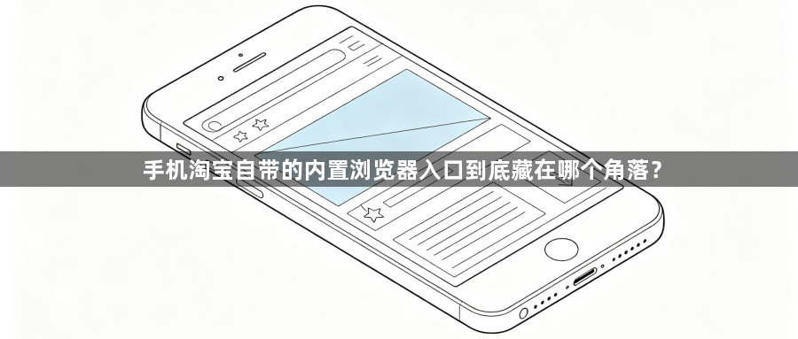 手机淘宝自带的内置浏览器入口到底藏在哪个角落？1