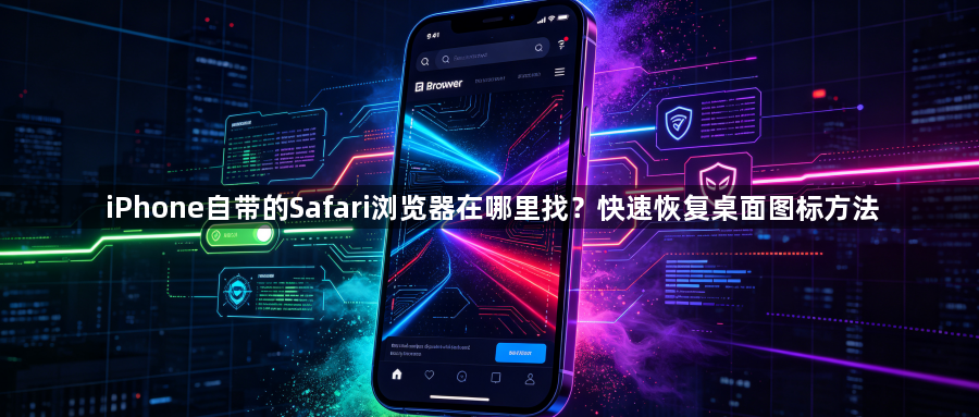 iPhone自带的Safari浏览器在哪里找?快速恢复桌面图标方法1