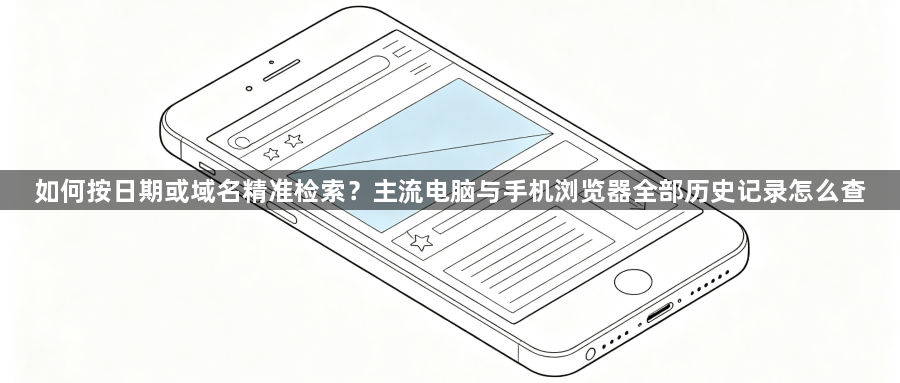 如何按日期或域名精准检索?主流电脑与手机浏览器全部历史记录怎么查1