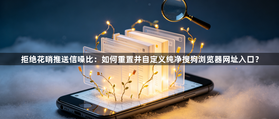 拒绝花哨推送信噪比：如何重置并自定义纯净搜狗浏览器网址入口？1
