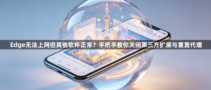Edge无法上网但其他软件正常?手把手教你关闭第三方扩展与重置代理1