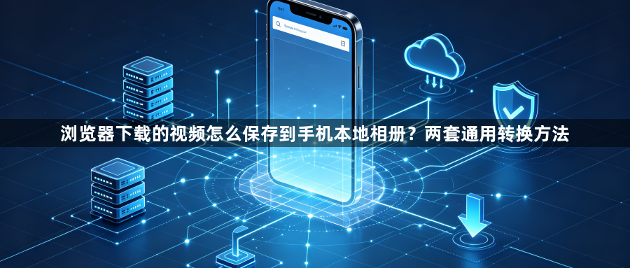 浏览器下载的视频怎么保存到手机本地相册?两套通用转换方法1