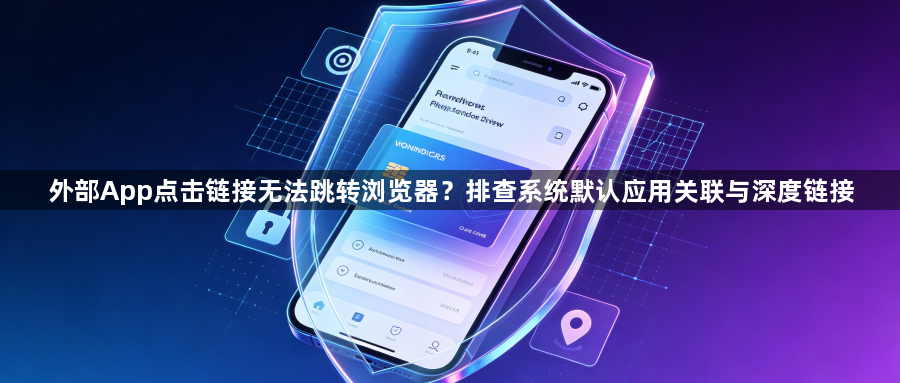 外部App点击链接无法跳转浏览器?排查系统默认应用关联与深度链接1